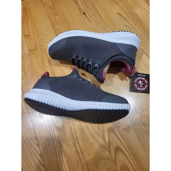 Skechers Work Cessnock Carrboro 77260 Women’s 7 M Black Slip Resistant Shoe New - Picture 7 of 8